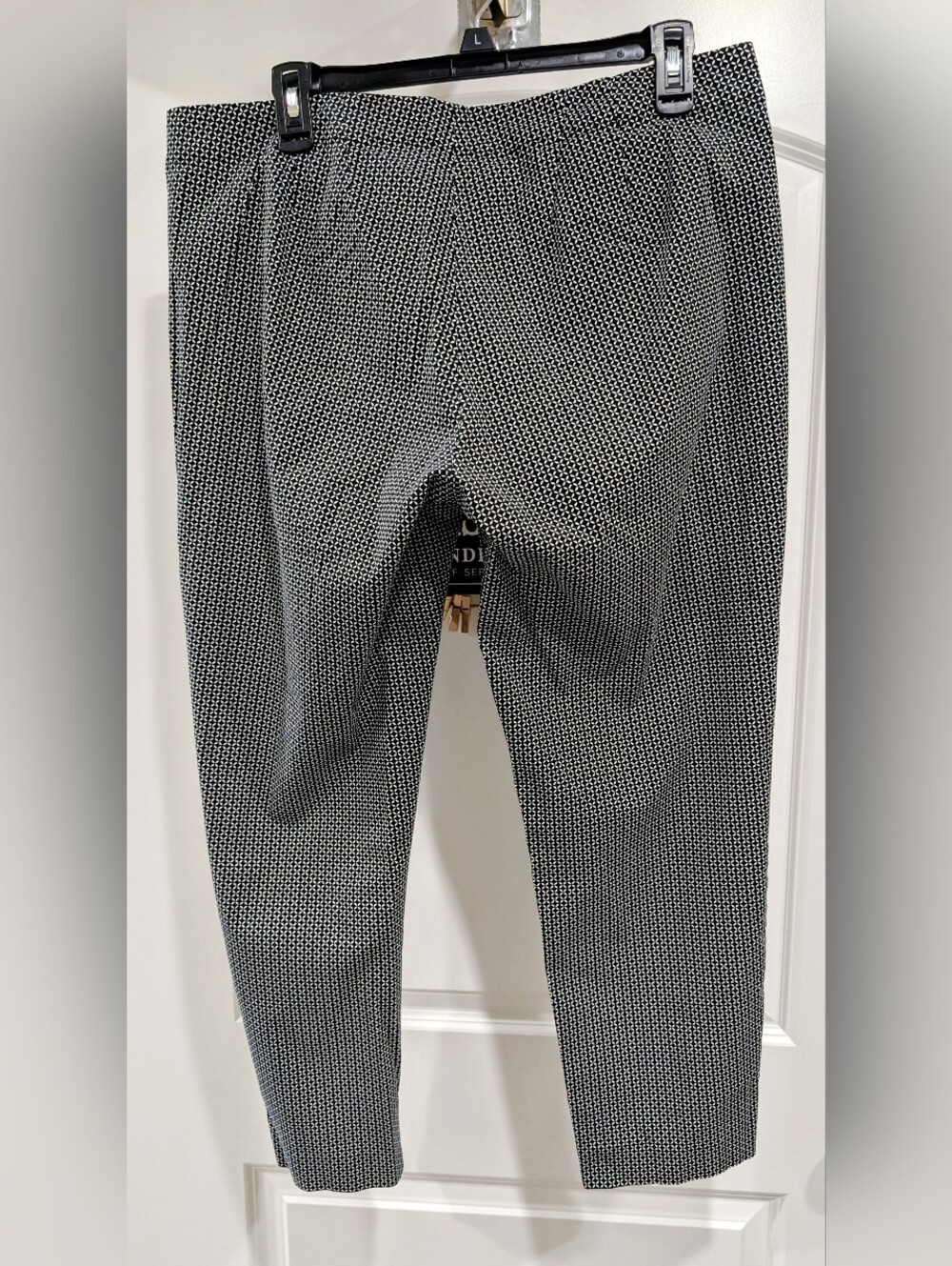 J. Jill Black and White Micro-Patterned Women's Dress Pants Size 14 Like New! - Picture 3 of 5